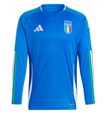 Italy Replica Home Stadium Shirt Euro 2024 Long Sleeve